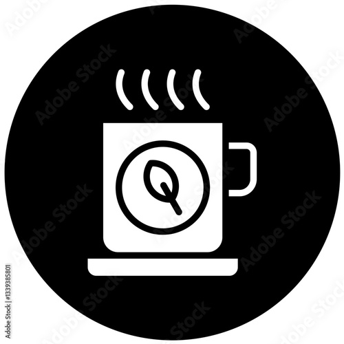 Green Tea Vector Design Icon Style