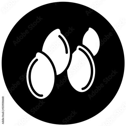 Flaxseeds Vector Design Icon Style