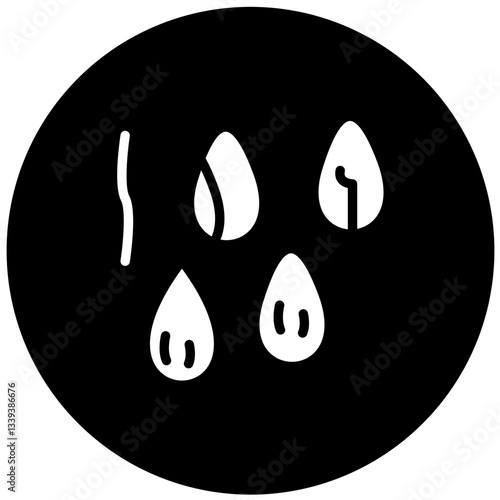 Chia Seeds Vector Design Icon Style