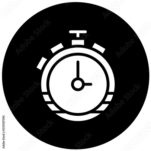 Stopwatch Vector Design Icon Style