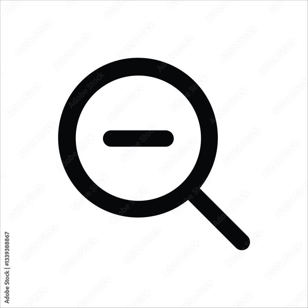 An icon representing the action of zooming out. An icon representing the action of zooming out.