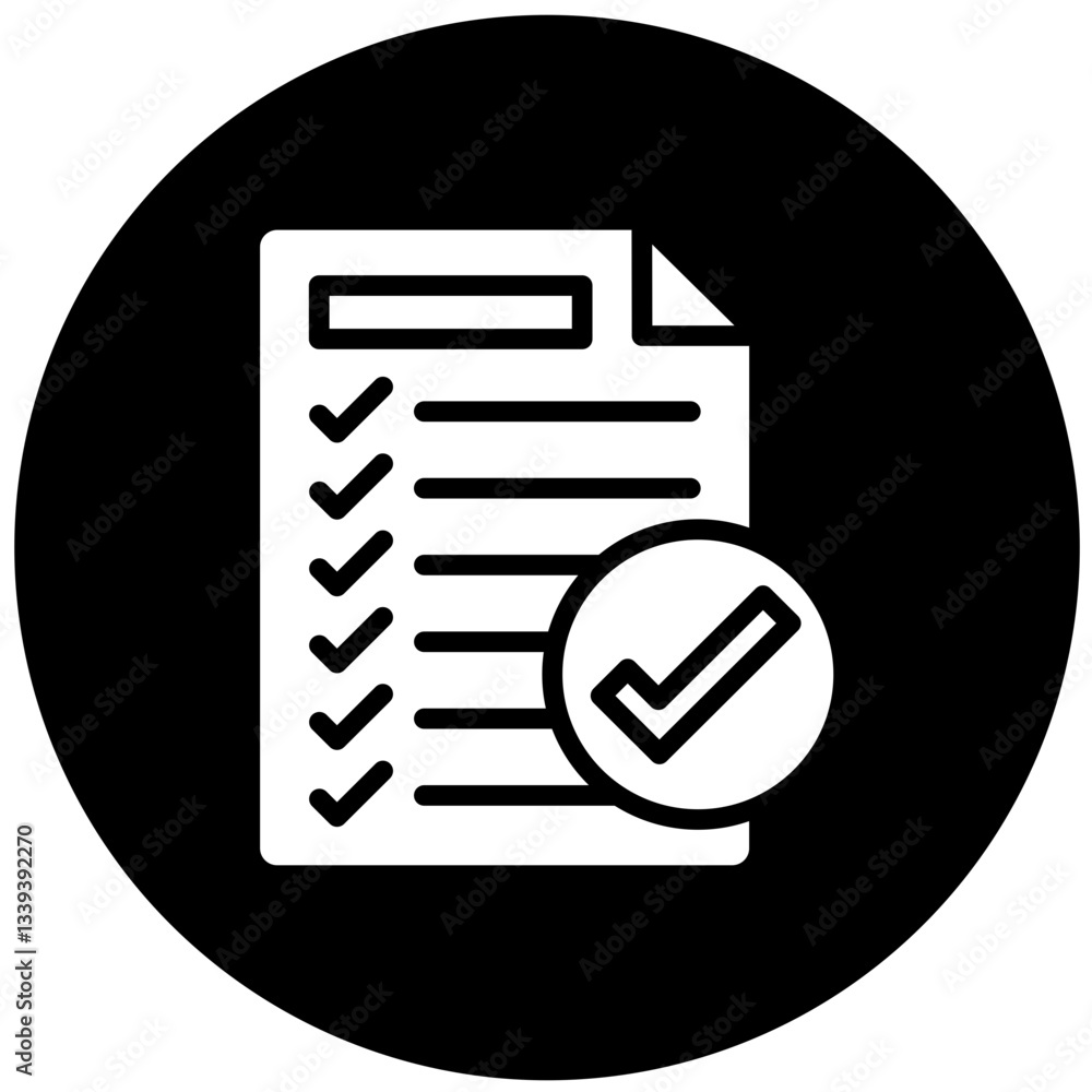 Vector Design Completed Tasks Icon Style Vector Design Completed Tasks Icon Style