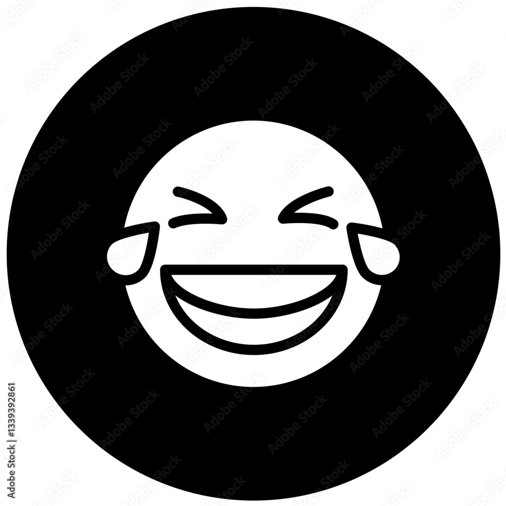 Vector Design Laughing Icon Style Vector Design Laughing Icon Style