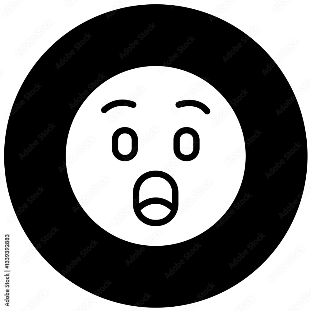 Fototapeta premium Vector Design Surprised Icon Style