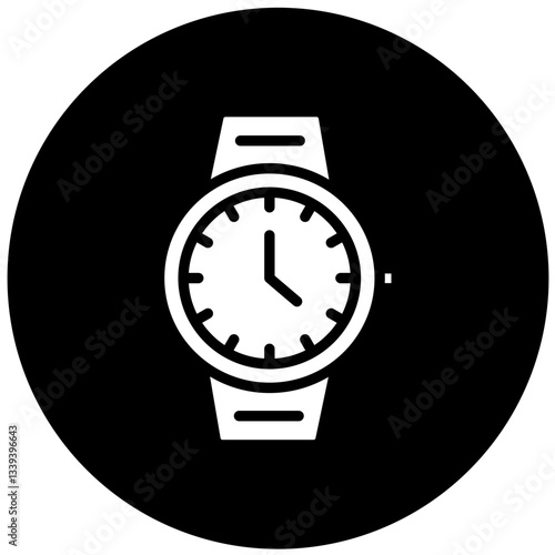 Vector Design Wristwatch Icon Style