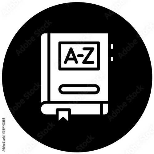 Vector Design Dictionary Icon Style