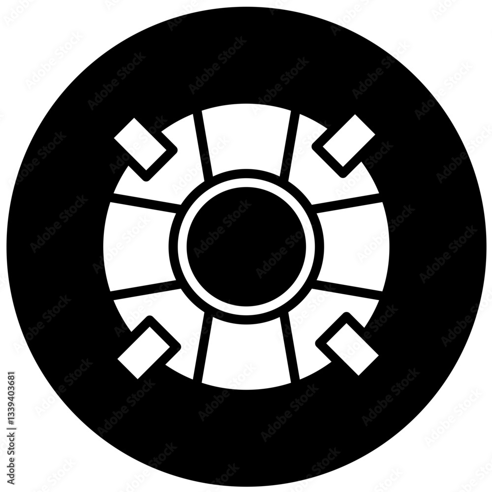 Vector Design Lifeguard Icon Style Vector Design Lifeguard Icon Style