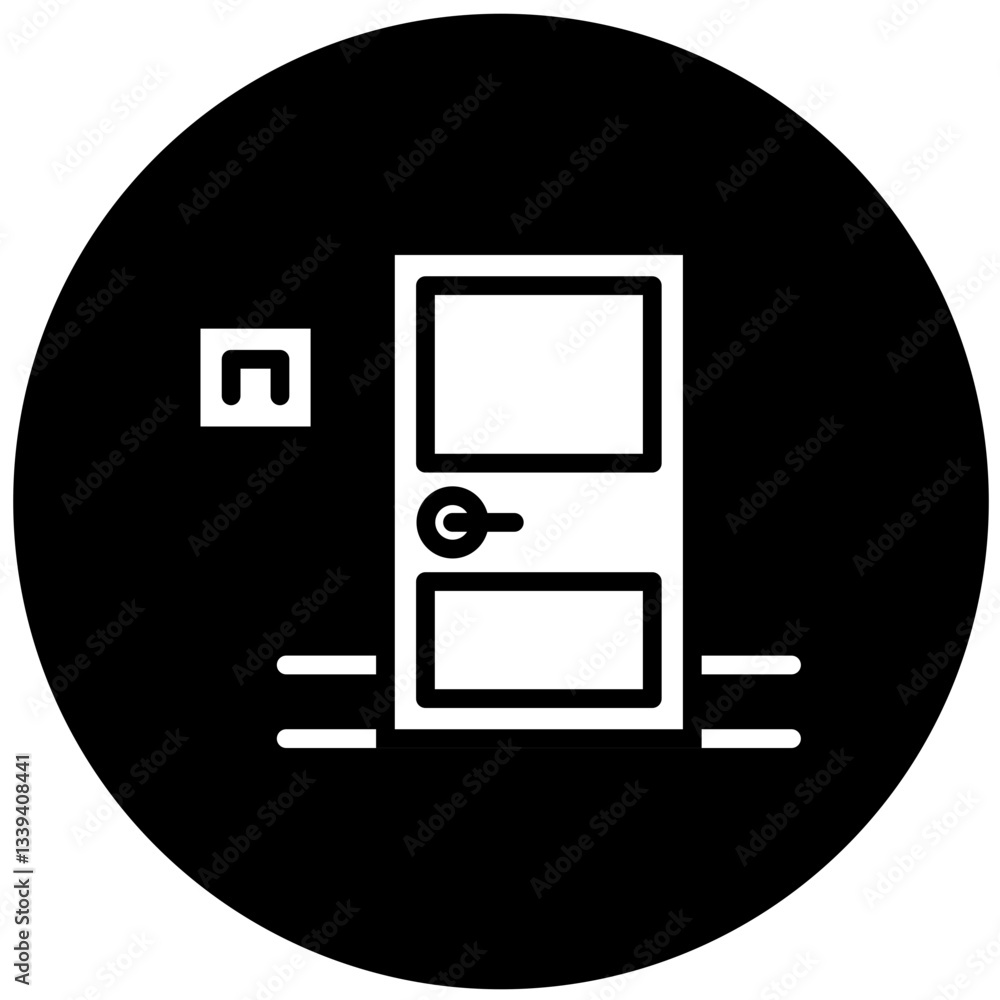 Vector Design Room Door Icon Style Vector Design Room Door Icon Style