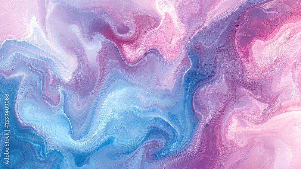 Abstract smooth gradients in calming blue and lavender, representing emotional balance and tranquility of the mind. Copy space. Abstract smooth gradients in calming blue and lavender, representing emotional balance and tranquility of the mind. Copy space.