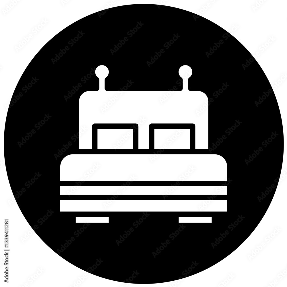 Vector Design Bed Icon Style Vector Design Bed Icon Style
