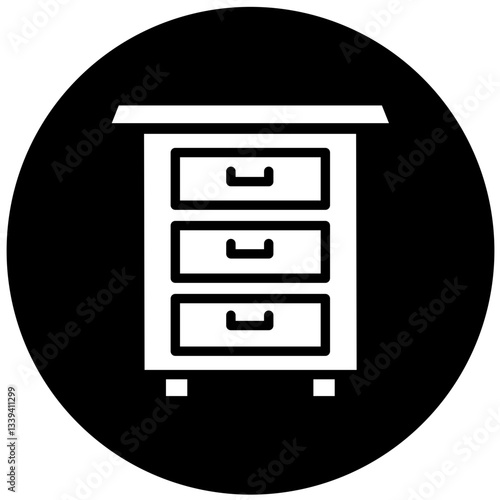 Vector Design Drawers Icon Style