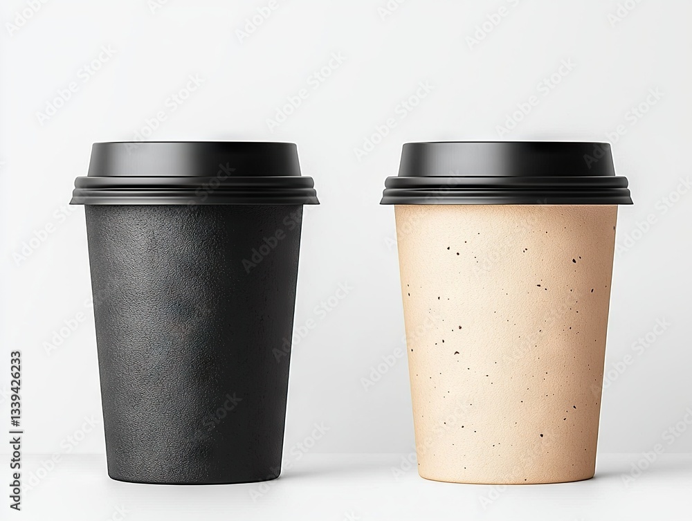 Capturing a stylish coffee cup display modern setting beverage photography minimalist aesthetic close-up view Capturing a stylish coffee cup display modern setting beverage photography minimalist aesthetic close-up view