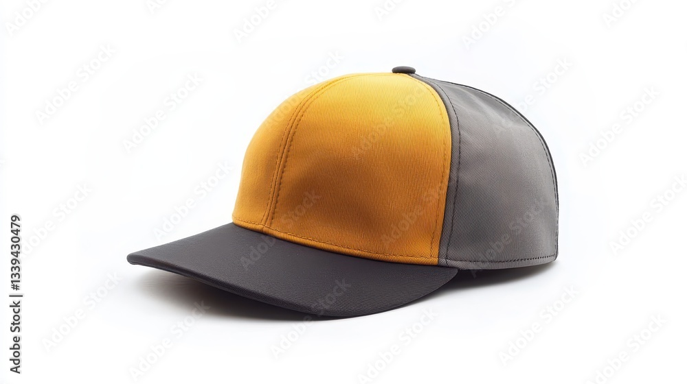Two-Tone Cap with Flat Brim in Vibrant Colors Two-Tone Cap with Flat Brim in Vibrant Colors