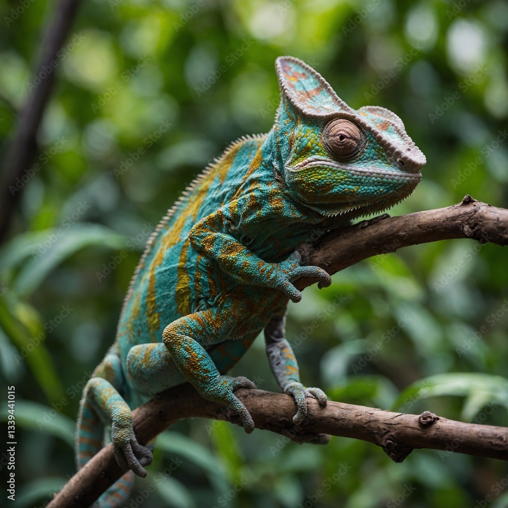 Obraz premium iguana on a tree
