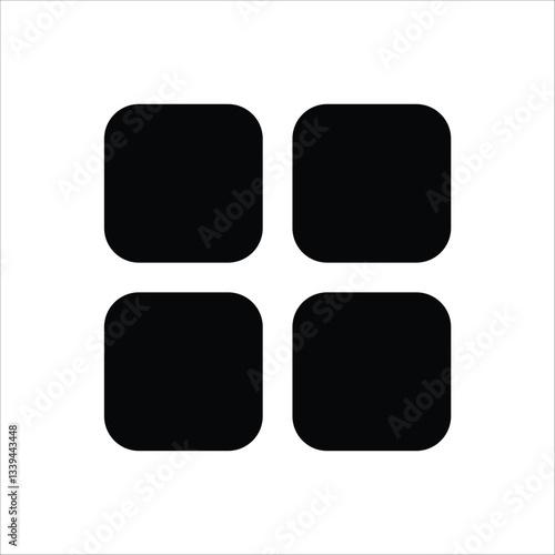 A simple icon representing a grid layout, commonly used in user interfaces and design applications.