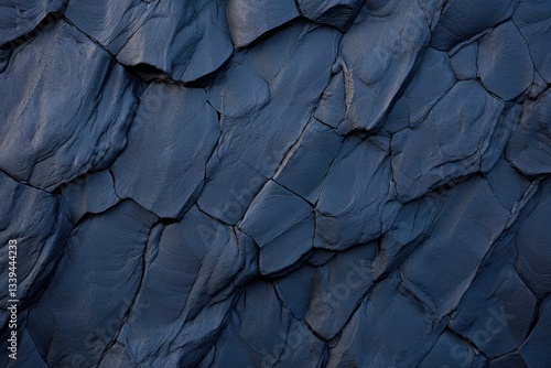 Wallpaper Mural high-magnification shot of volcanic basalt formations emphasizing hexagonal column structures with ample copy space Torontodigital.ca