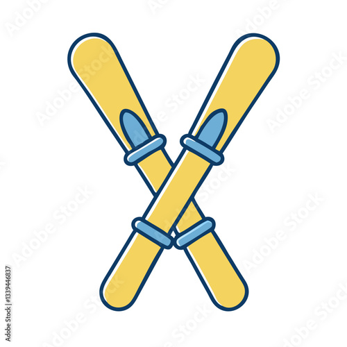 Crossed skis icon
