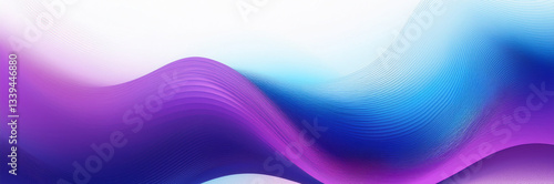 Purple abstract dynamic wave background modern design with copy space. White grainy vibrant color flow banner design poster cover header.