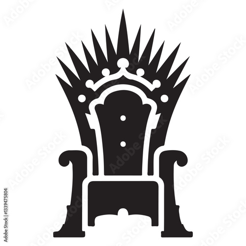 Silhouette of Iron Throne a Symbol of Power and Authority