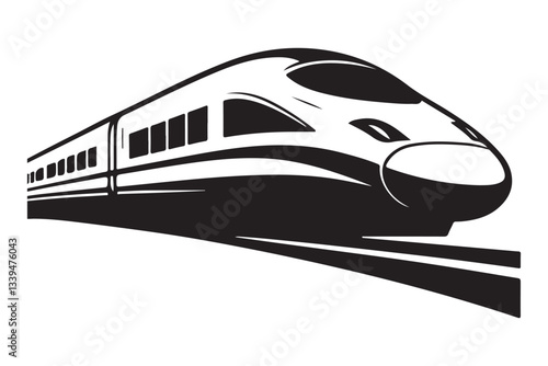 High Speed Train Illustration Symbolizing Modern Transport Innovation