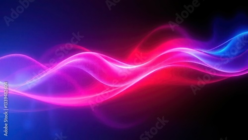 Wallpaper Mural Abstract wave lines pattern dynamic colorful light flowing isolated on black background. concept of music, party, technology, modern. Abstract flowing wavy lines. Colorful dynamic wave Torontodigital.ca