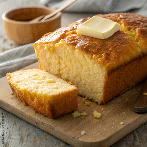 slice of bread with butter