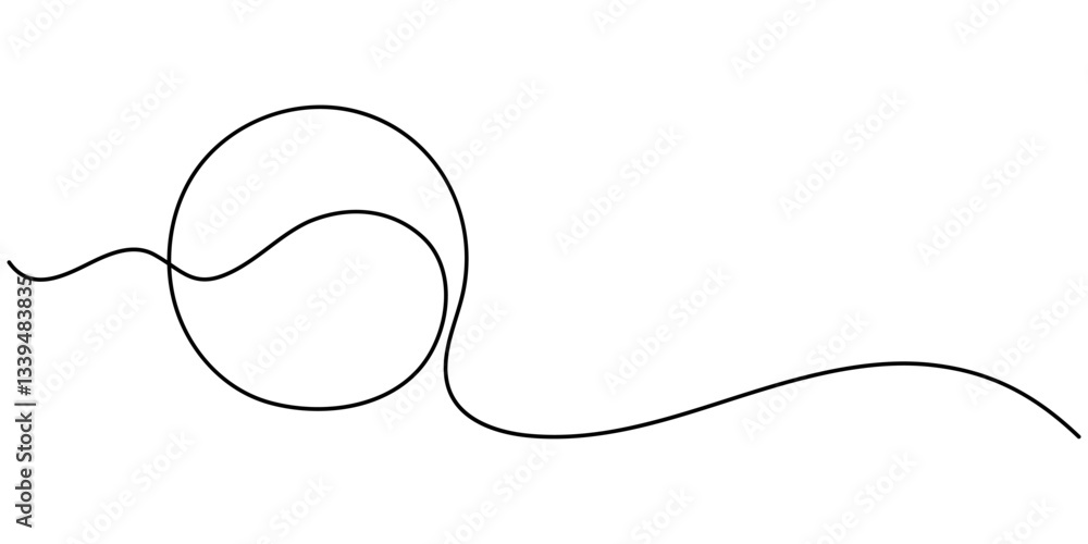 Single line drawing of tennis ball. Tennis equipment one continuous line art, Tennis ball continuous line. Continuous one line drawing tennis ball. Sport concept, Illustration of tennis ball moving. Single line drawing of tennis ball. Tennis equipment one continuous line art, Tennis ball continuous line. Continuous one line drawing tennis ball. Sport concept, Illustration of tennis ball moving.