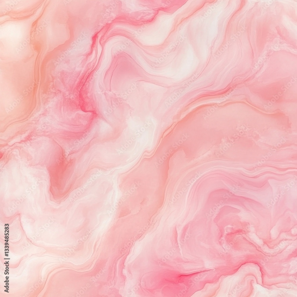 Pink marble texture with soft swirls and natural patterns Pink marble texture with soft swirls and natural patterns