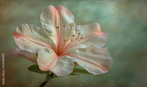 Captivating Azalea Blooms With Pale Pink Details and a Soft Background