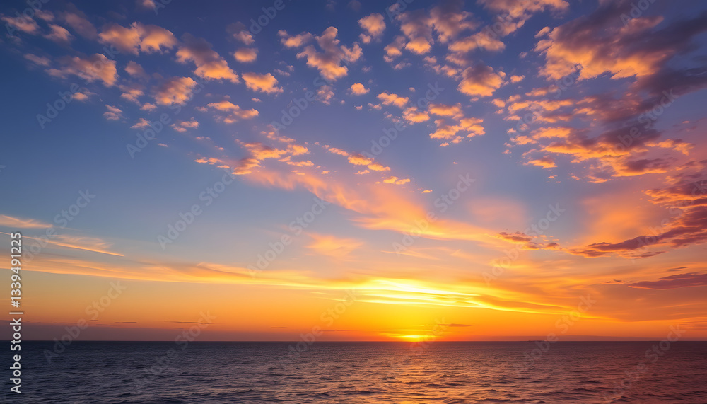 Fototapeta premium sunset over the sea , with white tonespng