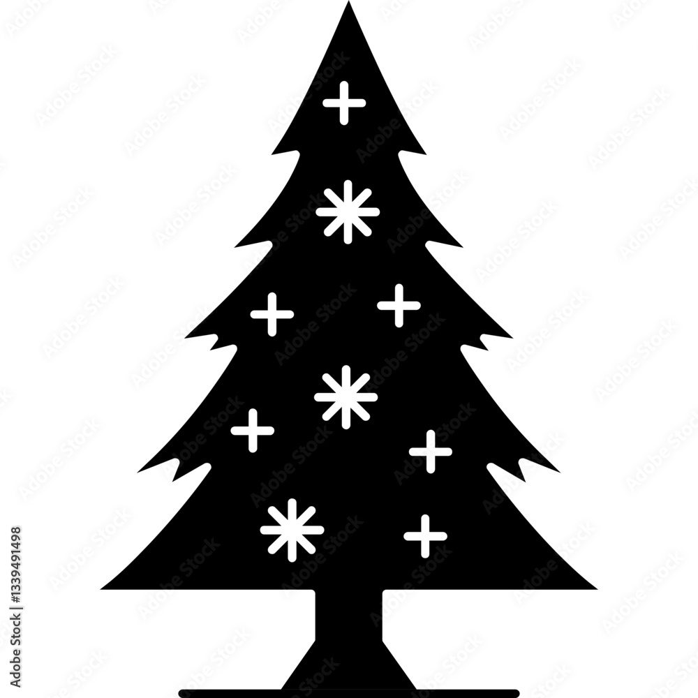 Obraz premium Christmas tree Icon