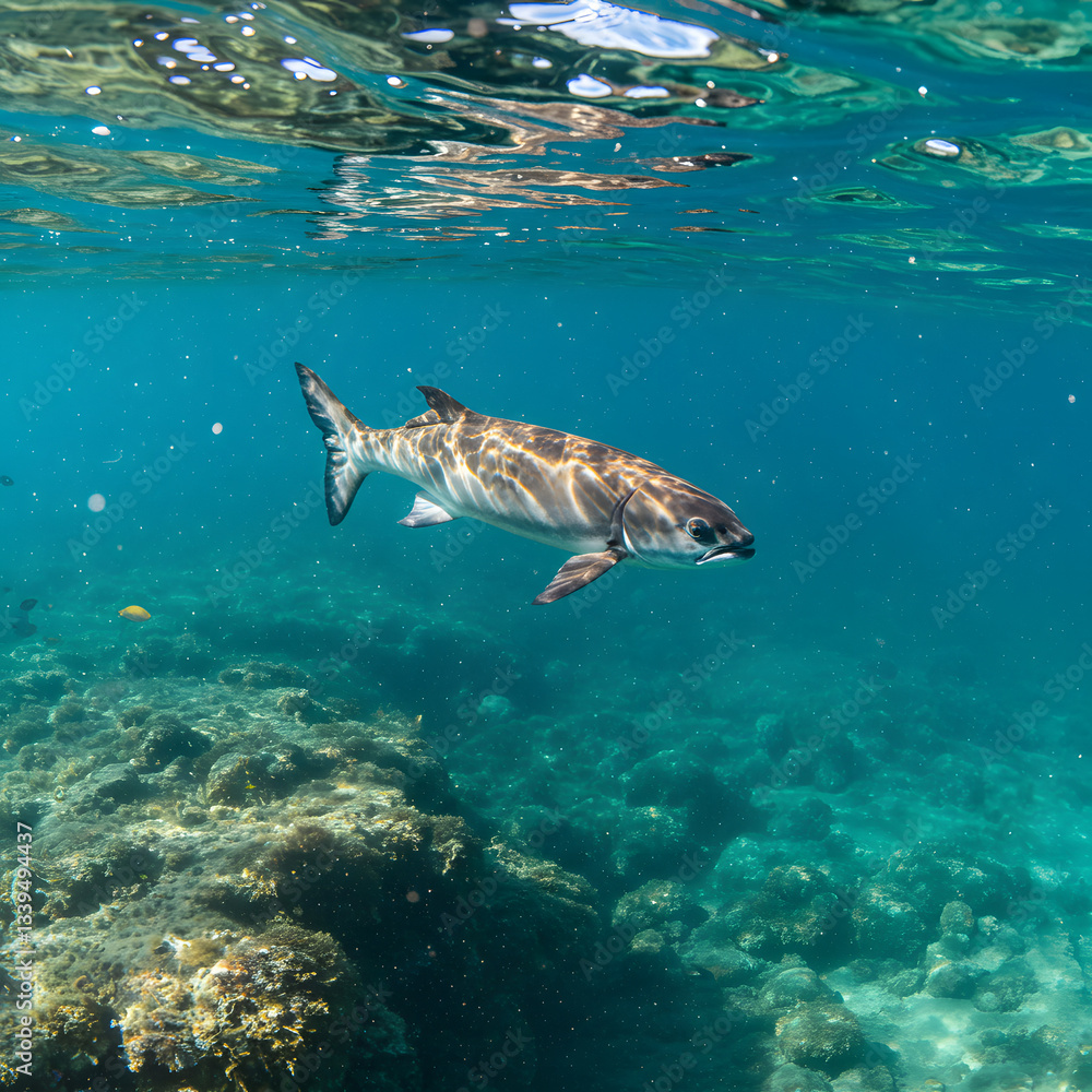 Fototapeta premium Fish swimming underwater