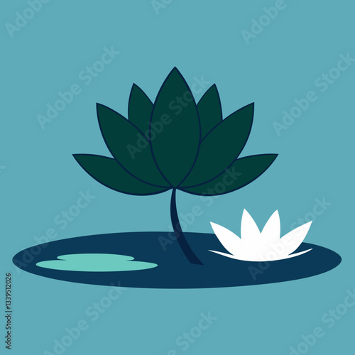 lotus flower vector illustration