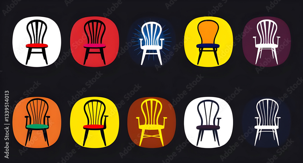 chair icon sets chair icon sets