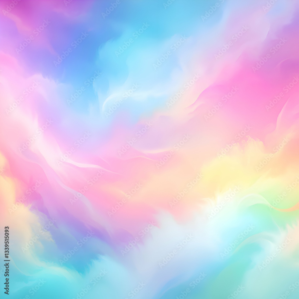 Dreamy Pastel Clouds Abstract Art Background Dreamy Pastel Clouds Abstract Art Background