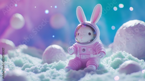 Space Pastel Lavender Overview Right Rabbit Tiny Text