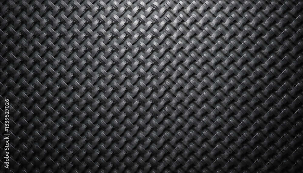 Textured black woven pattern background for modern design and creative applications
Textured black woven pattern background for modern design and creative applications