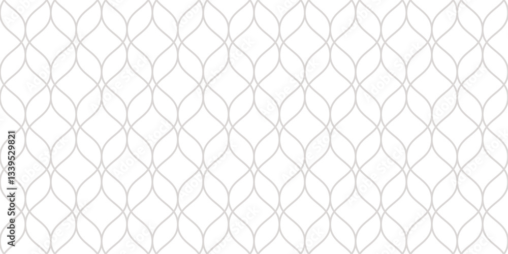 Luxury vector seamless pattern in Islamic style. Subtle mesh, grid, lattice, thin curved lines. Abstract minimal geometric ornament. Gray and white background texture. Elegant repeating geo design Luxury vector seamless pattern in Islamic style. Subtle mesh, grid, lattice, thin curved lines. Abstract minimal geometric ornament. Gray and white background texture. Elegant repeating geo design