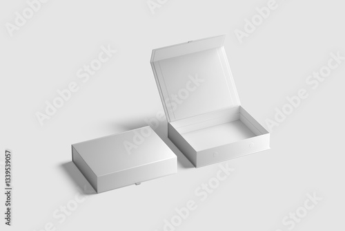 Blank Magnetic Gift Box Mockup