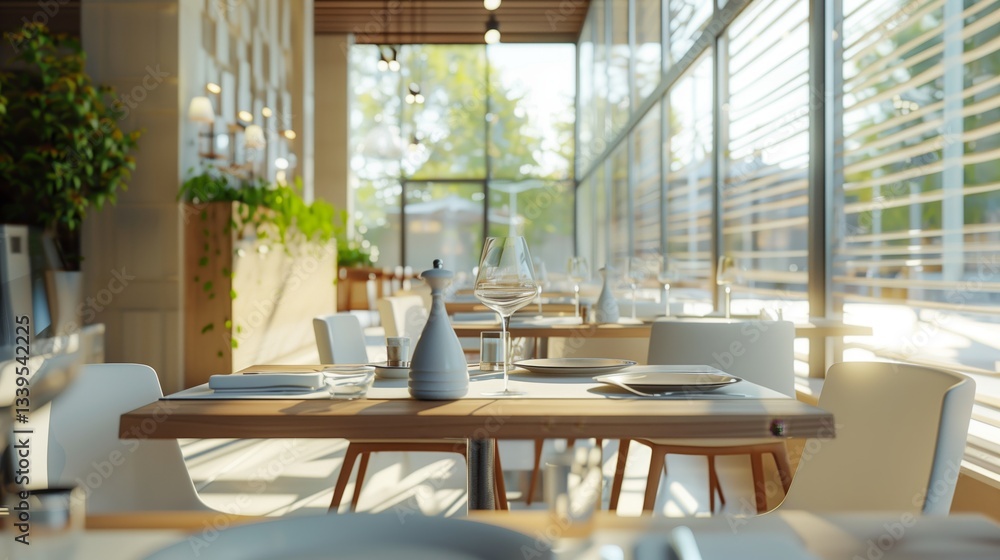 a cosy, modern and stylishly furnished luxury restaurant