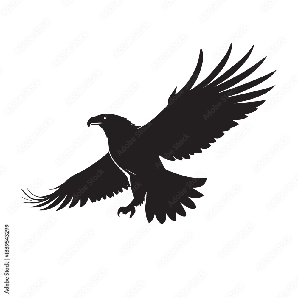 Obraz premium Giant Eagle Flying with Large Wings