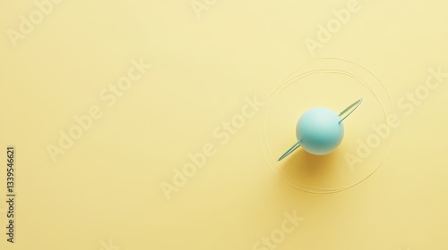 Space Pastel Blue Moment Vibe Empty Text Satellite