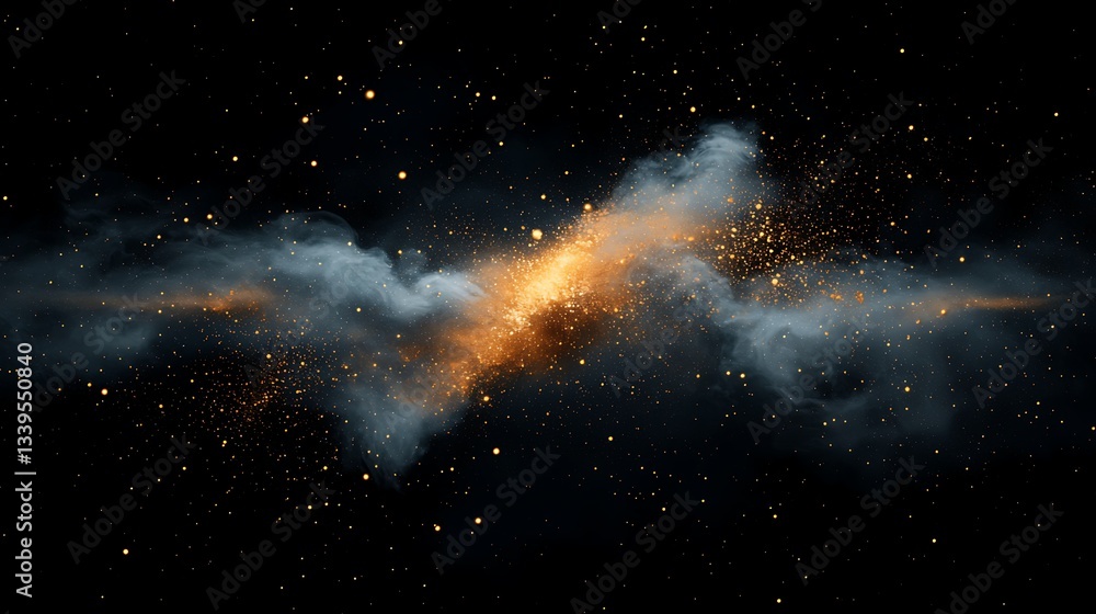 Cosmic Explosion Nebula Sparks Abstract Art Cosmic Explosion Nebula Sparks Abstract Art