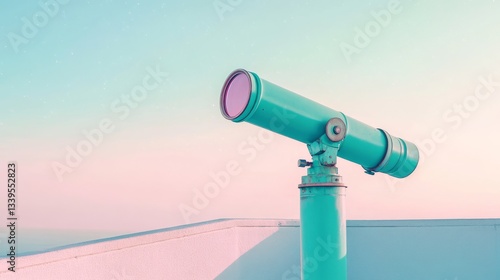 Space Pastel Green Moment Pink Tiny Observatory Deck