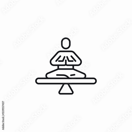 balance relax icon sign vector