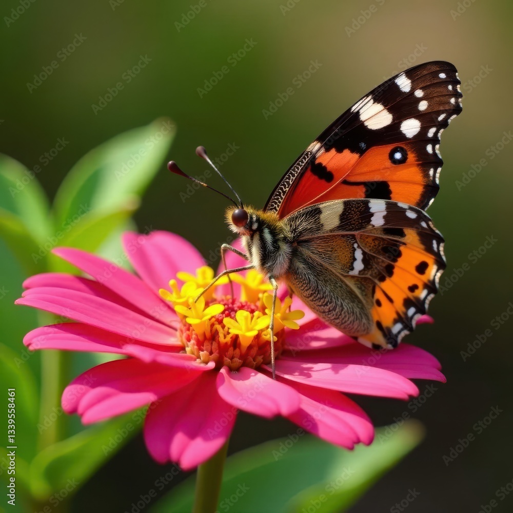 Buckeye butterfly nectaring on vibrant Indian Blanket bloom, insect photography, antennae, beautiful Buckeye butterfly nectaring on vibrant Indian Blanket bloom, insect photography, antennae, beautiful