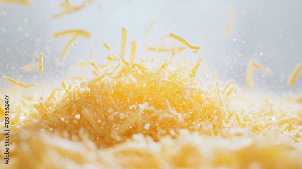 Obraz premium Grated Cheese Close-Up