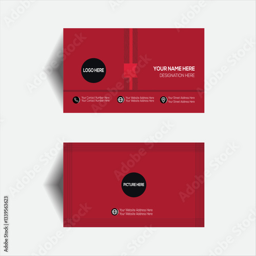 Business card template design.