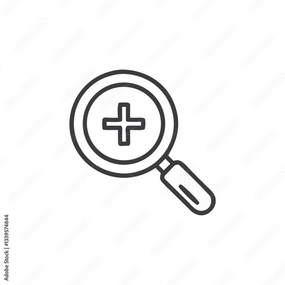 Magnifying Glass Plus Icon for Search Functions, Website UI Elements and E-commerce Filters - Digital Navigation System Symbol for Online Shopping and Product Exploration Magnifying Glass Plus Icon for Search Functions, Website UI Elements and E-commerce Filters - Digital Navigation System Symbol for Online Shopping and Product Exploration