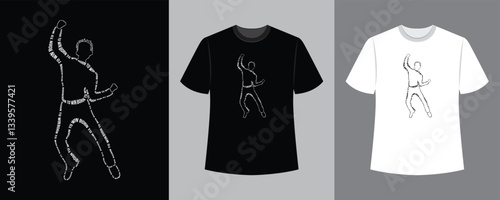 born to win text illustration t-shirt idea